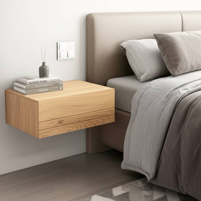 Image for Floating Nightstands Free Floor Space and Simplify Cleaning