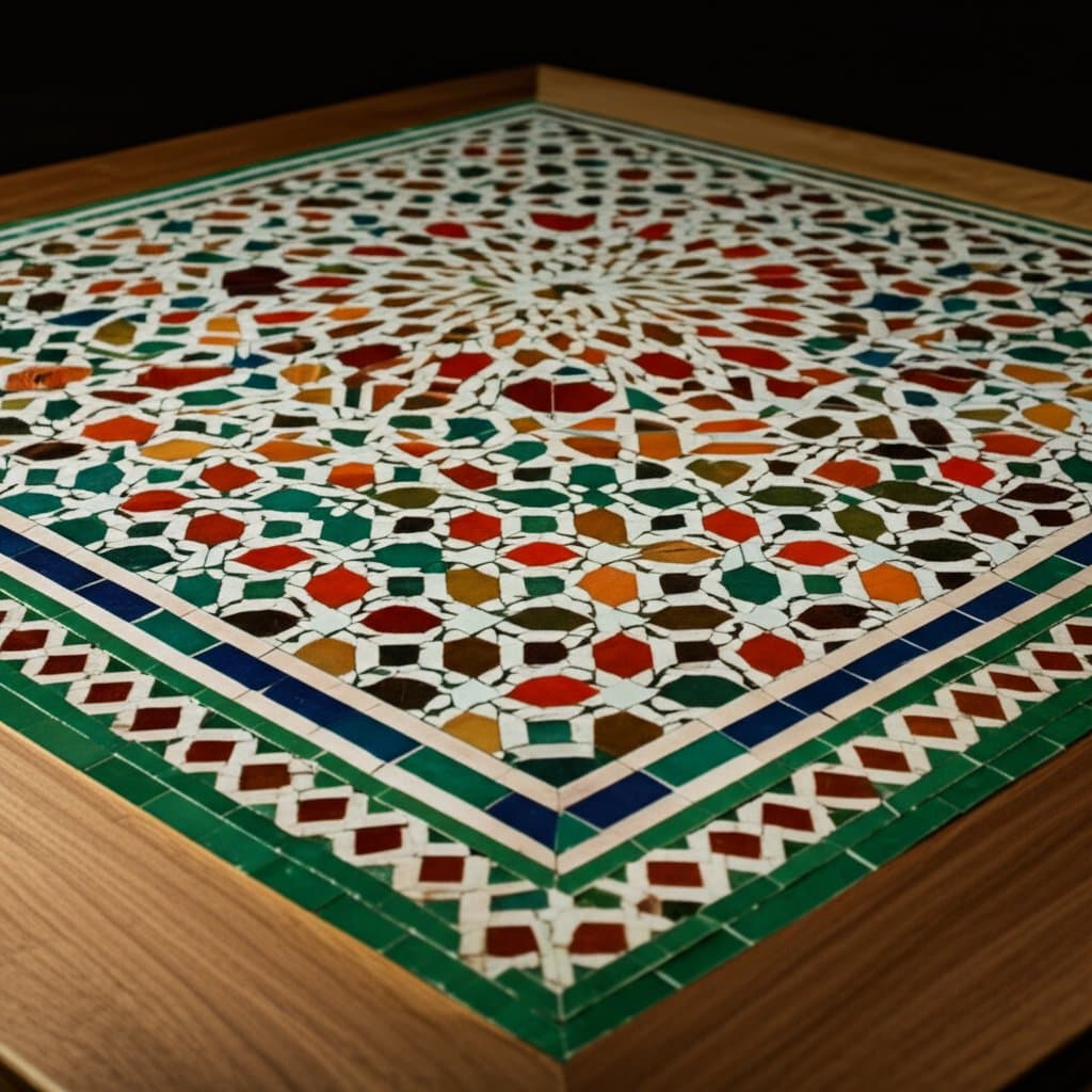 Image for Zellige Inlays Bring Moroccan Tile Glow to Wood