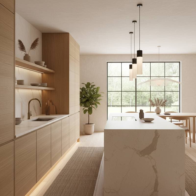 Featured image for Why Japandi Clean Lines Will Rule Your Kitchen in 2025