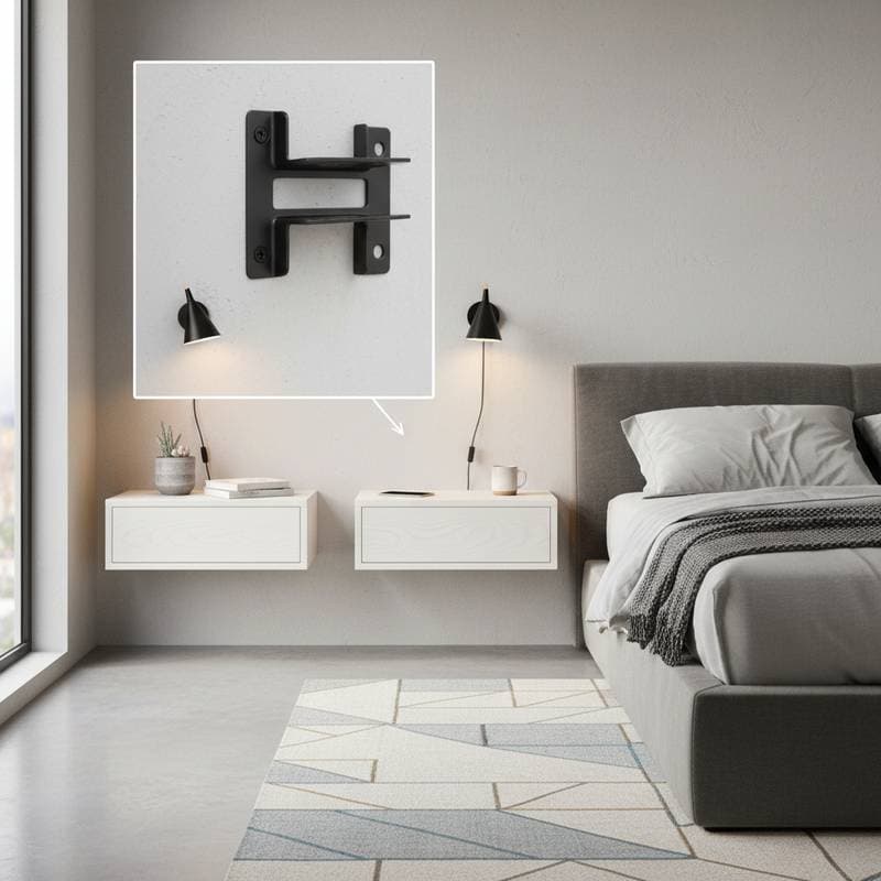 Image for Why Hidden Mounts Make Nightstands Float Securely