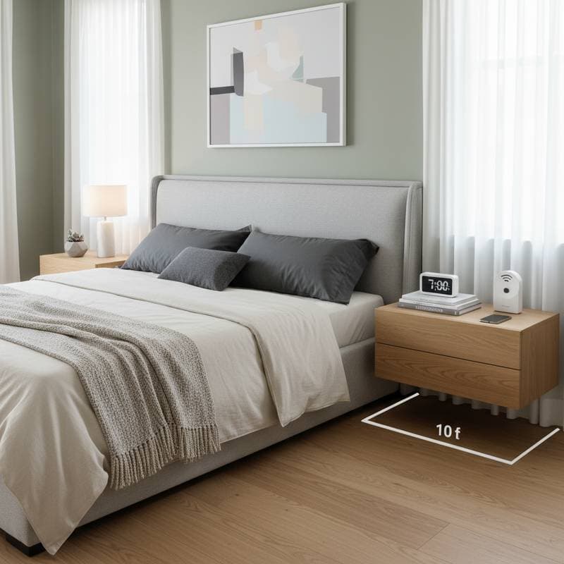 Image for Floating Nightstands Free Up 8-12 Square Feet Per Side