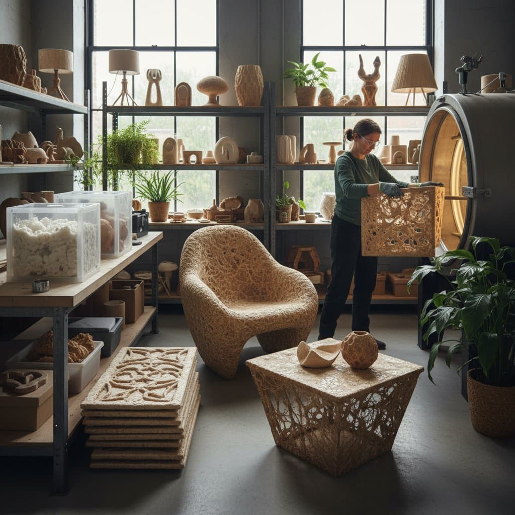 Image for Mycelium Grows Furniture in 10 Days, Cuts Carbon by Half