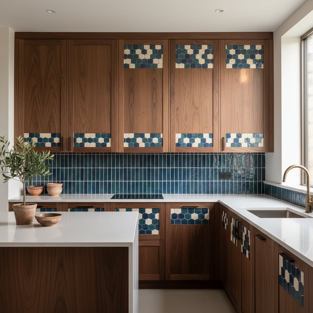 Image for Zellige Inlays Add $45-$70 Per Foot to Custom Cabinets