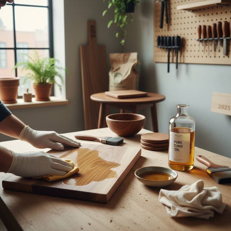 Image for Tung Oil Outperforms Synthetics for Safe Wood Finish