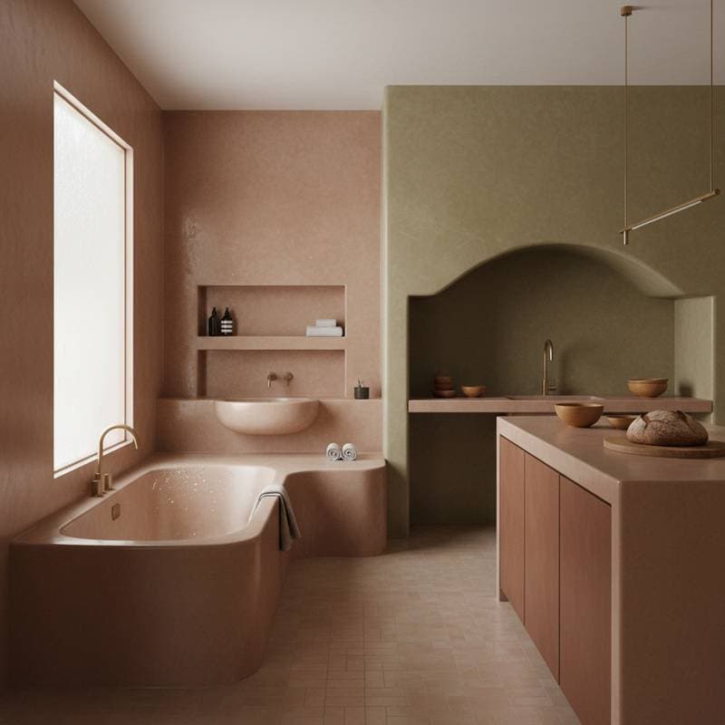 Featured image for Tadelakt Plaster Replaces Wood in Wet Spaces