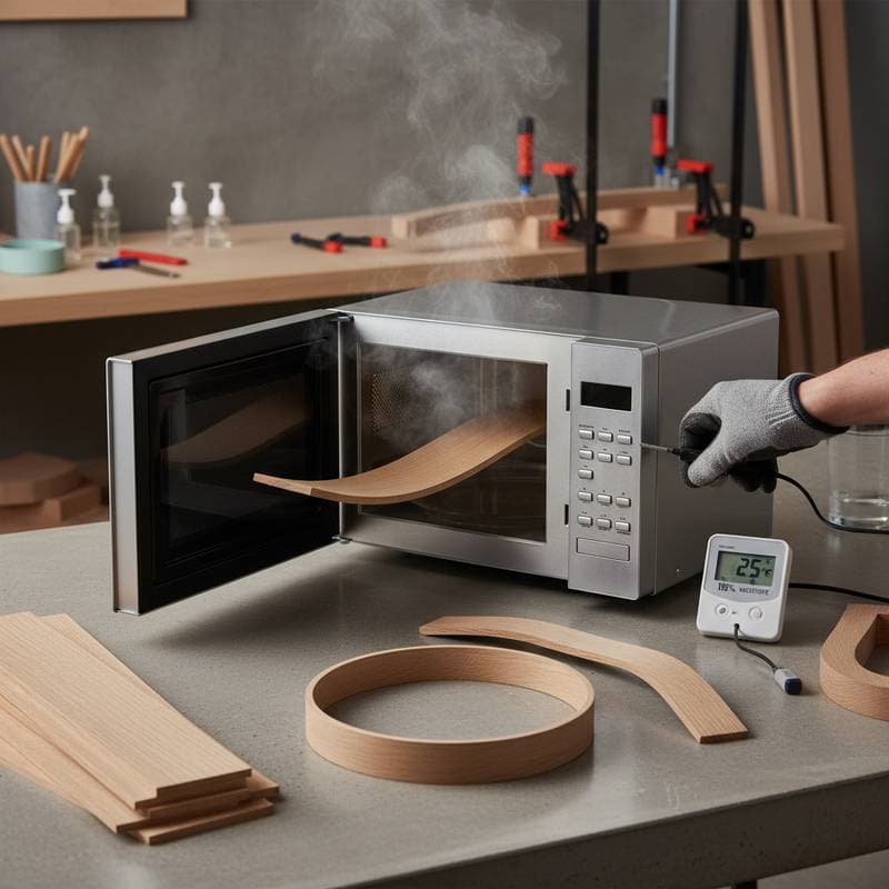 Image for Microwave Wood Bending Cuts Hours Off Steam Setup