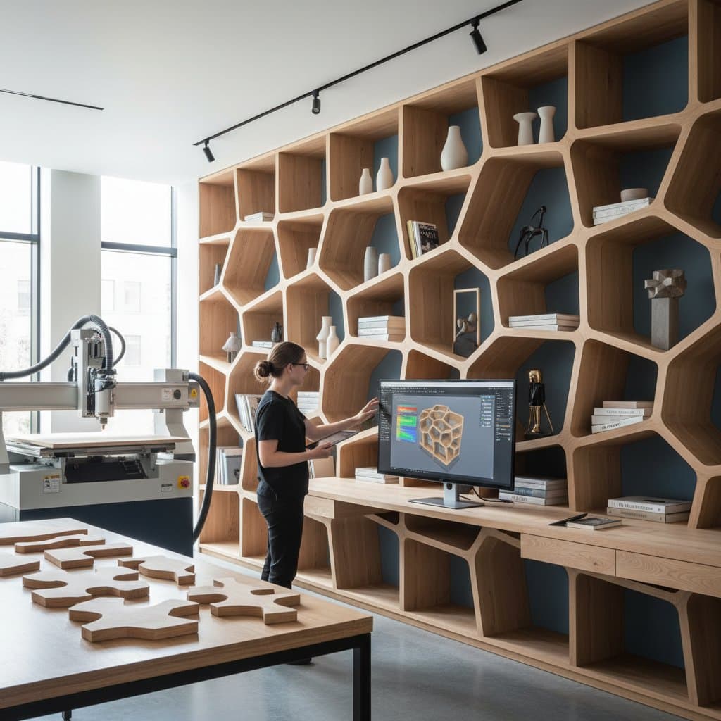 Image for Parametric Shelving Cuts Design Time to Hours