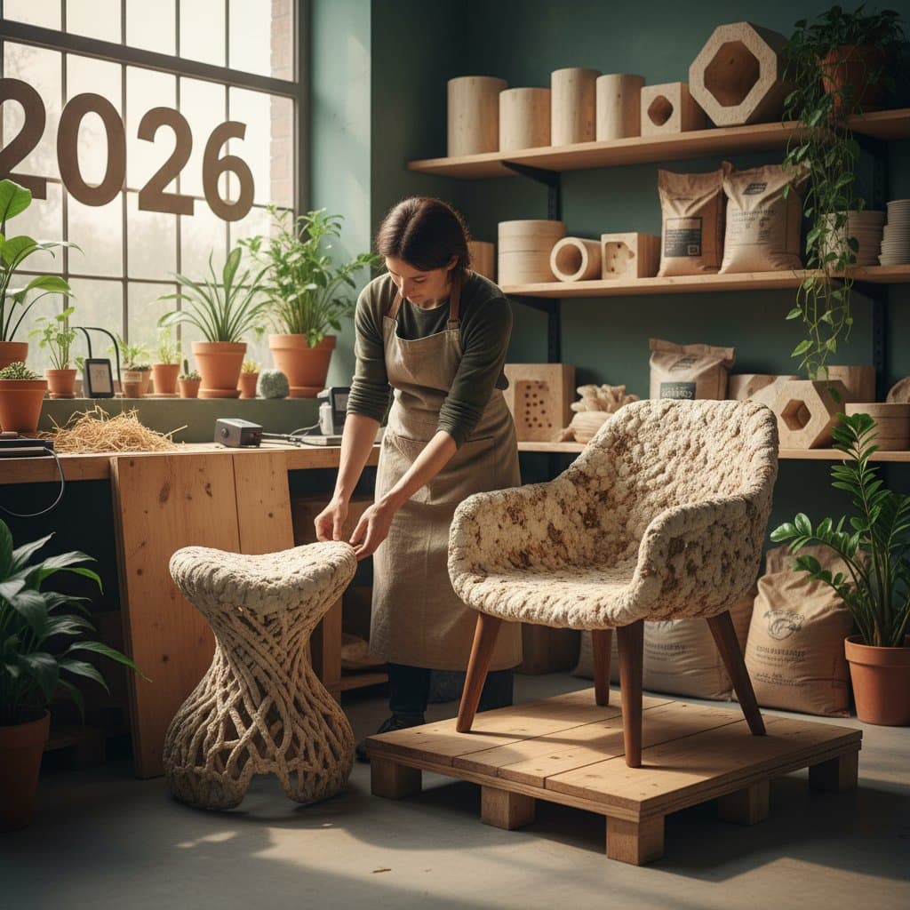 Image for Mycelium Furniture Grows in Molds from Agricultural Waste