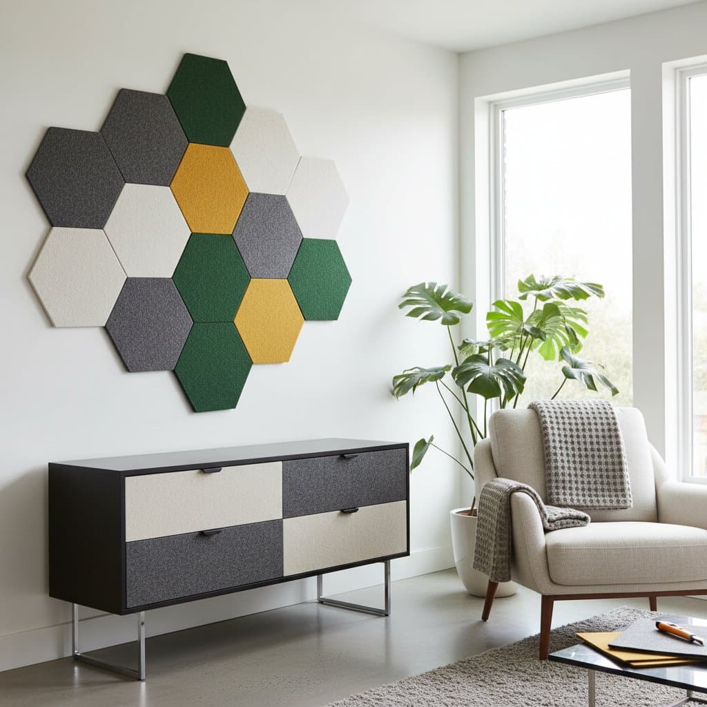 Image for DIY Felt Panels Cut Echo Without Studio Costs