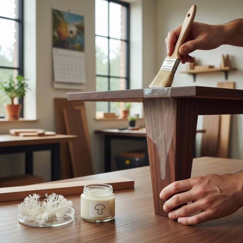 Image for Mycelium Finishes Cut Fumes While Matching Polyurethane