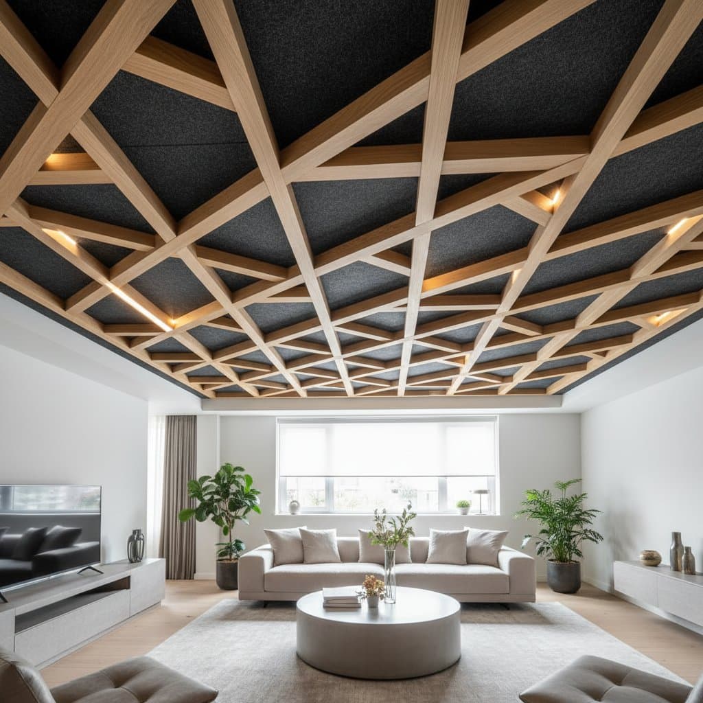 Featured image for Wood Grids Cut Ceiling Echo by 40% for Under $9/Sq Ft