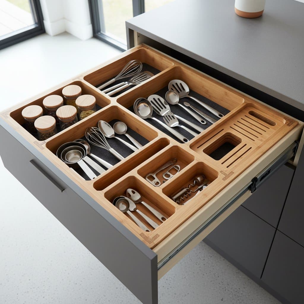 Image for CNC Inserts Transform Wasted Drawer Space Into Custom Storage