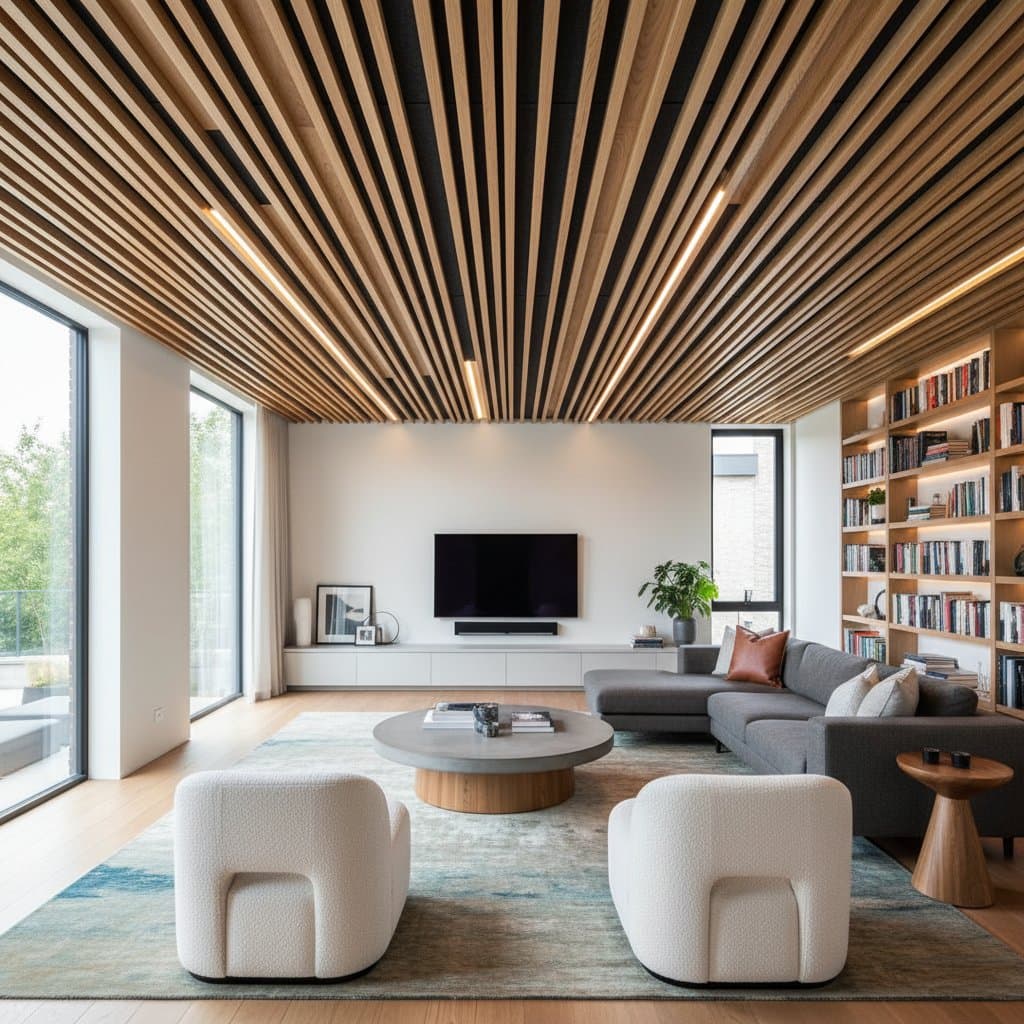 Featured image for Why DIY Batten Ceilings Quiet Noisy Homes