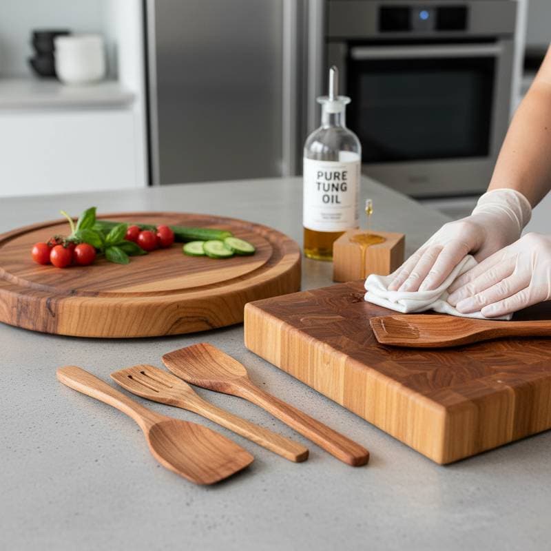 Featured image for Tung Oil Returns as Top Food-Safe Wood Finish