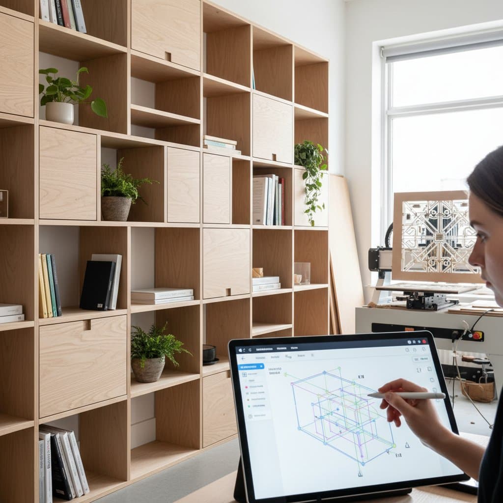 Featured image for Smart Algorithms Turn Plywood Into Custom Shelving