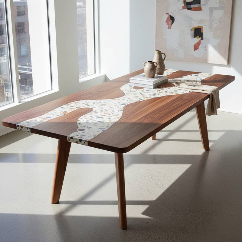 Image for Terrazzo Inlays Merge Stone and Wood in 2026 Furniture