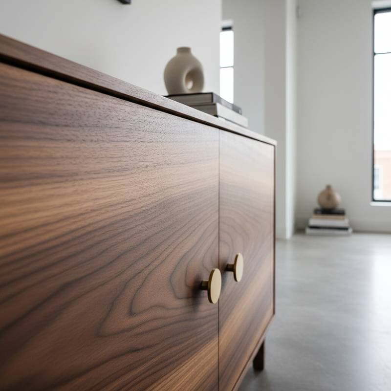 Image for Venetian Plaster Now Mimics Rich Wood Grain on Furniture