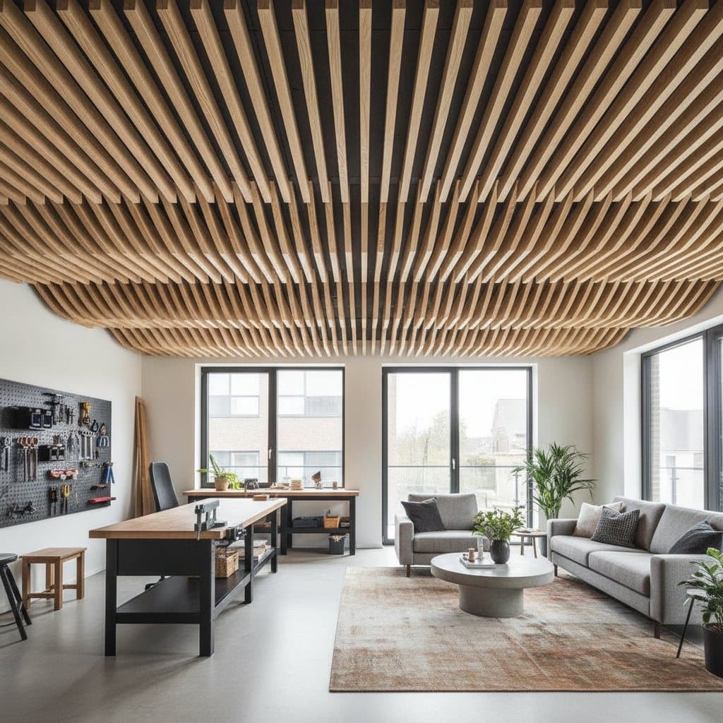 Image for Wooden Baffles Solve Echo in Open Floor Plans