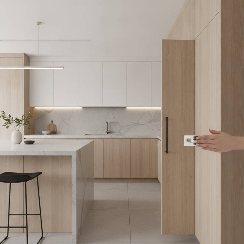 Image for Handleless Cabinets Replace Pulls in Modern Kitchens