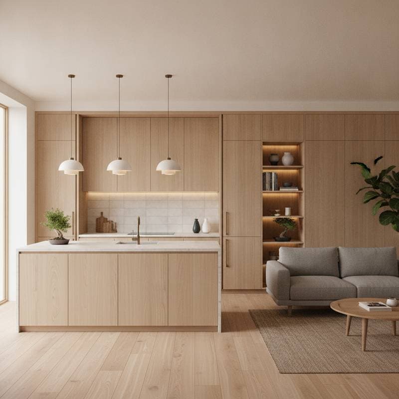 Image for Japandi Cabinets Blend Japanese Calm With Scandi Warmth