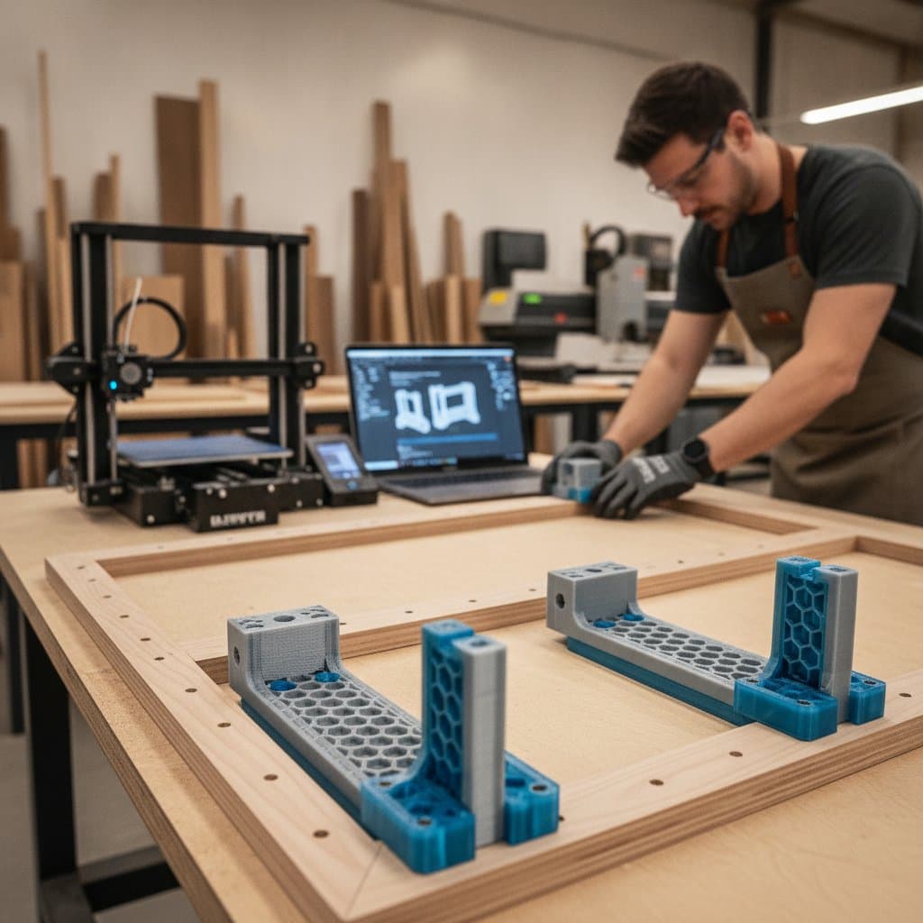 Image for 3D-Printed Jigs Cut Cabinet Template Time in Half