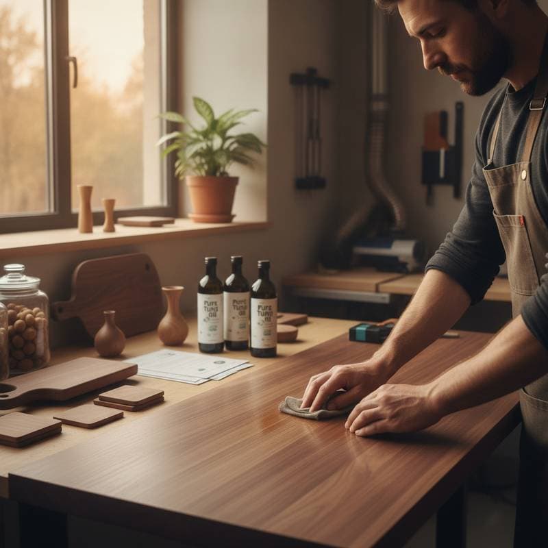 Image for Pure Tung Oil Returns as Zero-VOC Wood Finish Standard