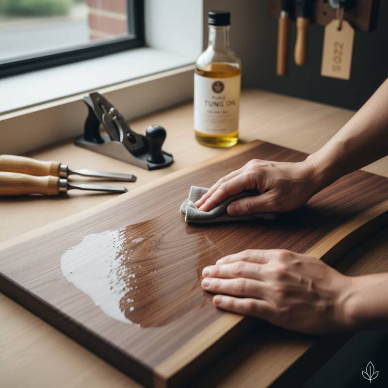 Featured image for Why Tung Oil Beats Poly for Natural Wood Feel