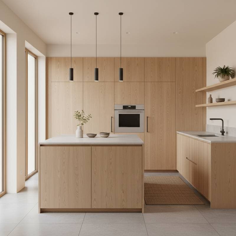 Featured image for Handleless Japandi Cabinets Add 10% More Storage Space