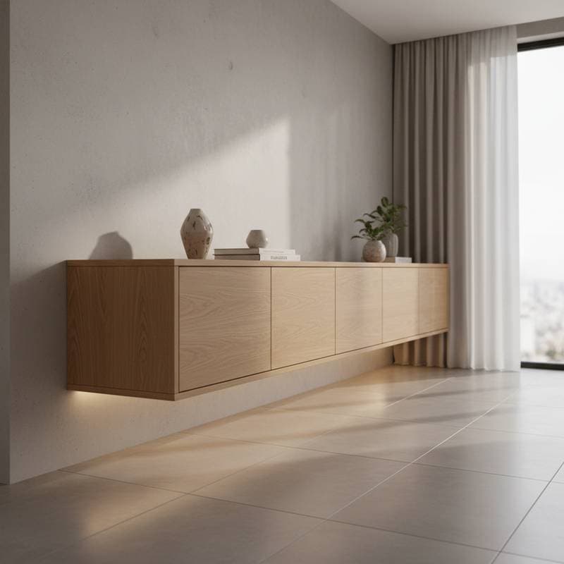 Featured image for Floating Credenzas Replace Base Cabinets in 2025