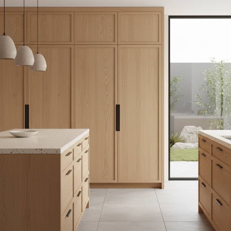 Featured image for Why Minimal Hardware Elevates Japandi Shaker Cabinets