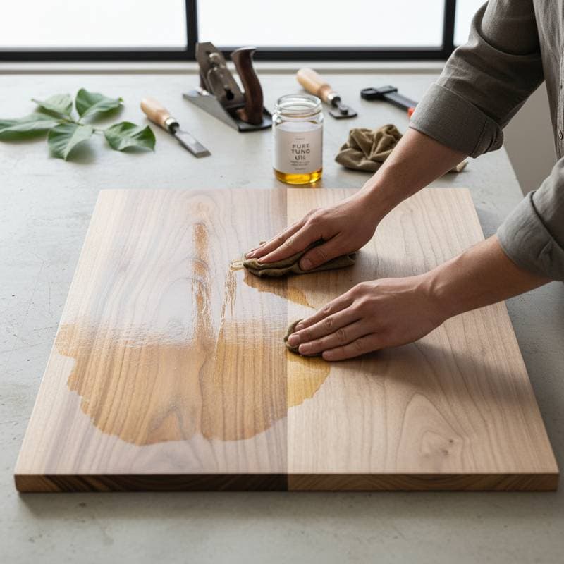 Featured image for Why DIYers Ditch Polyurethane for Tung Oil