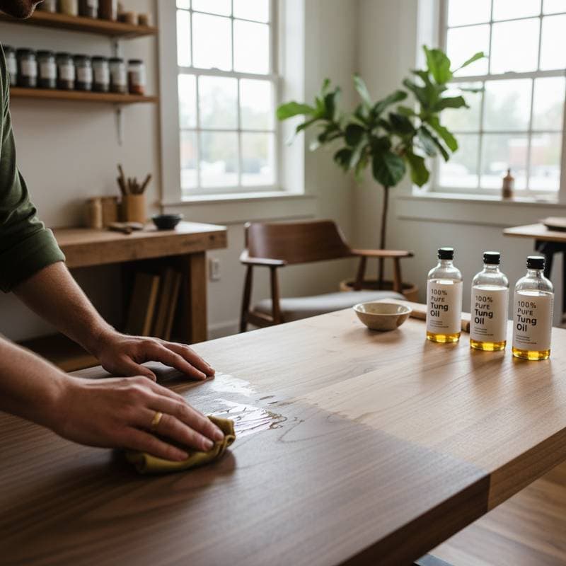 Featured image for Tung Oil Outperforms Poly for Natural Wood Finish