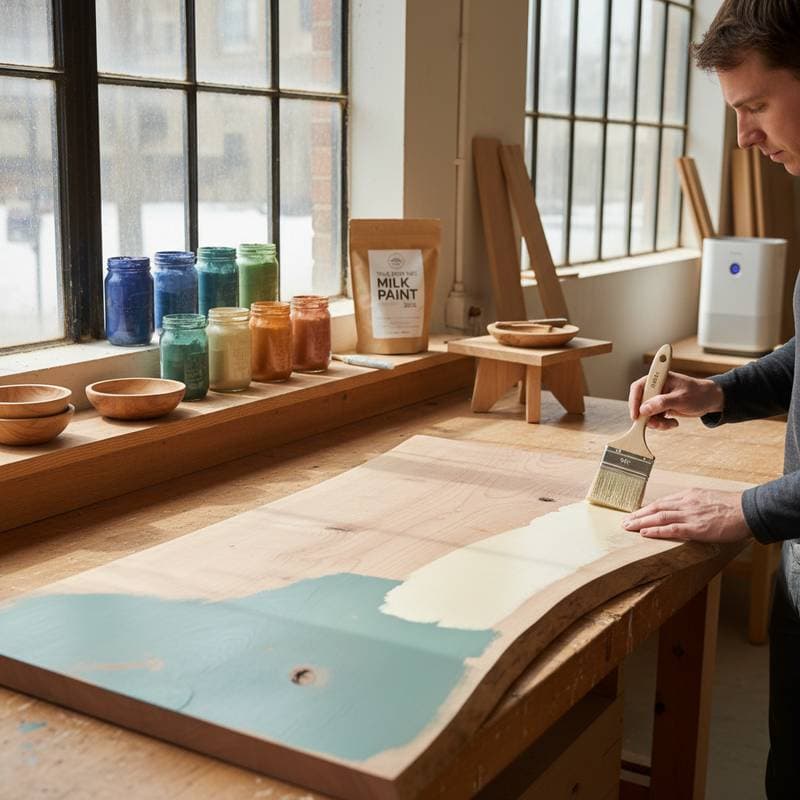 Featured image for Milk Paint Returns as True Zero-VOC Wood Finish