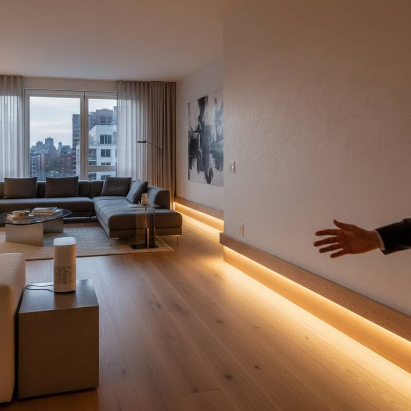 Featured image for Voice-LED Baseboards Bring Smart Light to Trim