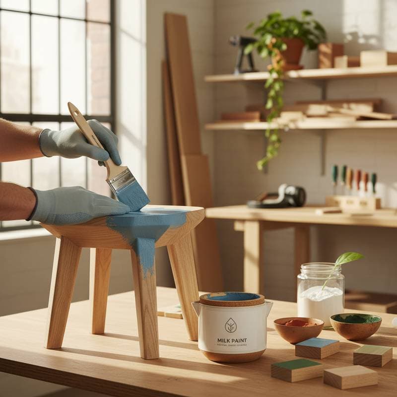 Featured image for Why Milk Paint Beats Synthetic Finishes for Safety