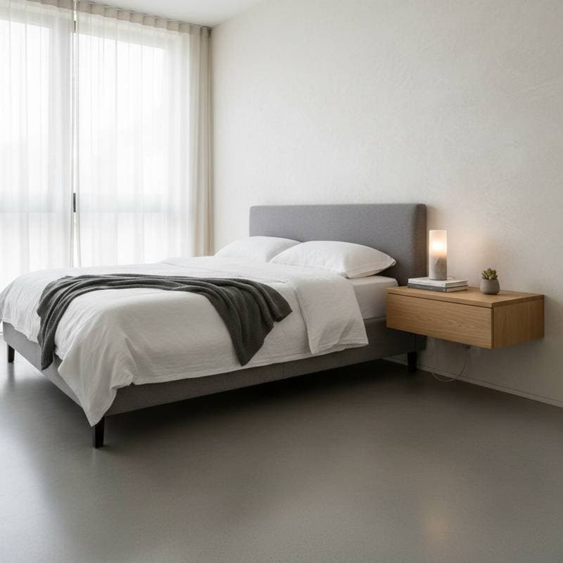 Featured image for Wall-Mounted Nightstands Free Up Floor Space Fast