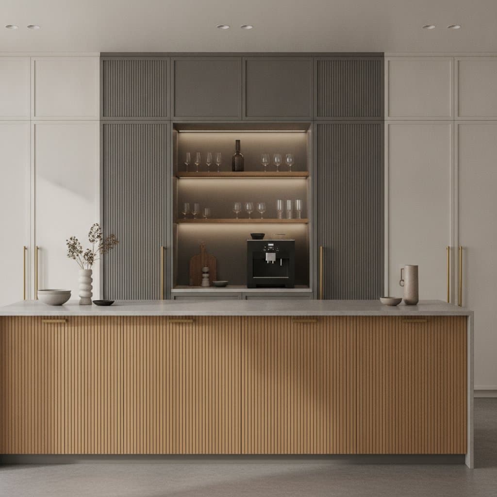 Featured image for Ribbed Cabinet Fronts Add Depth Without Visual Clutter